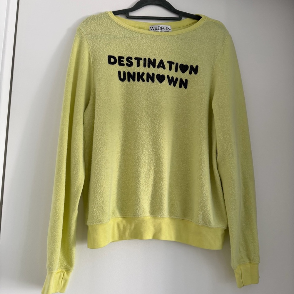 Wildfox Destination Unknown Graphic Sweater